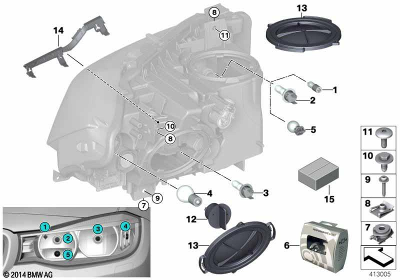 Genuine Bulb With Bulb Socket 63 11 7 359 245