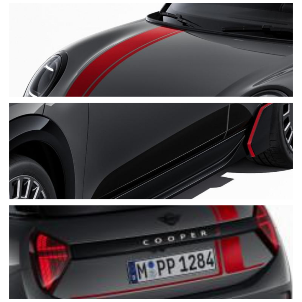 Genuine JCW Adhesive Film Bonnet Tailgate Side Fits F66 F66JCWDECAL