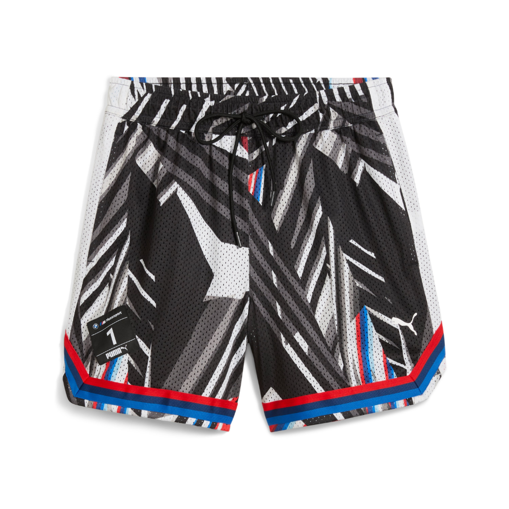 Genuine M Motorsport AOP Mens Shorts Black Bottoms Pockets Regular Fit