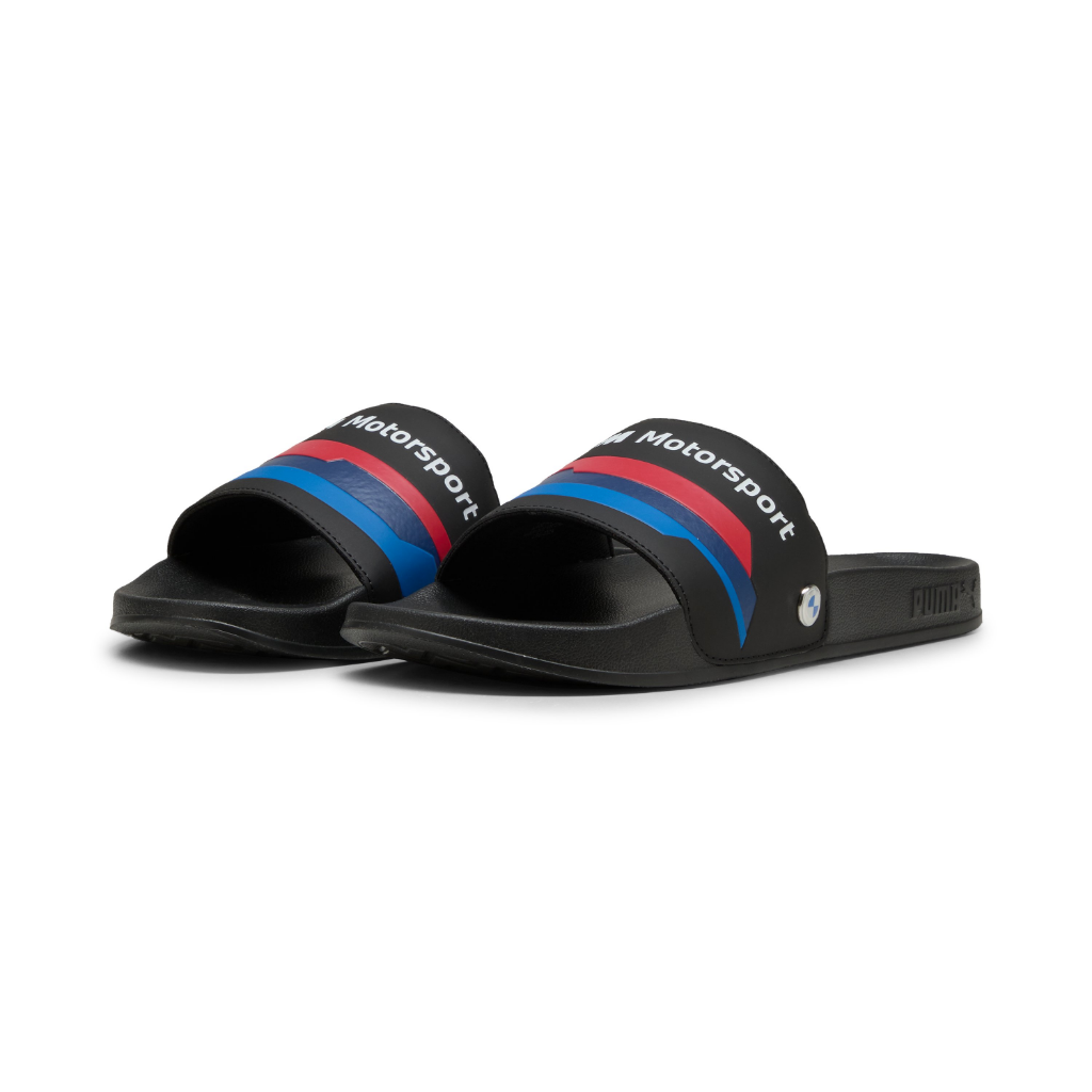 Genuine M Motorsport Leadcat Graphic Unisex Mens Womens Sliders Black