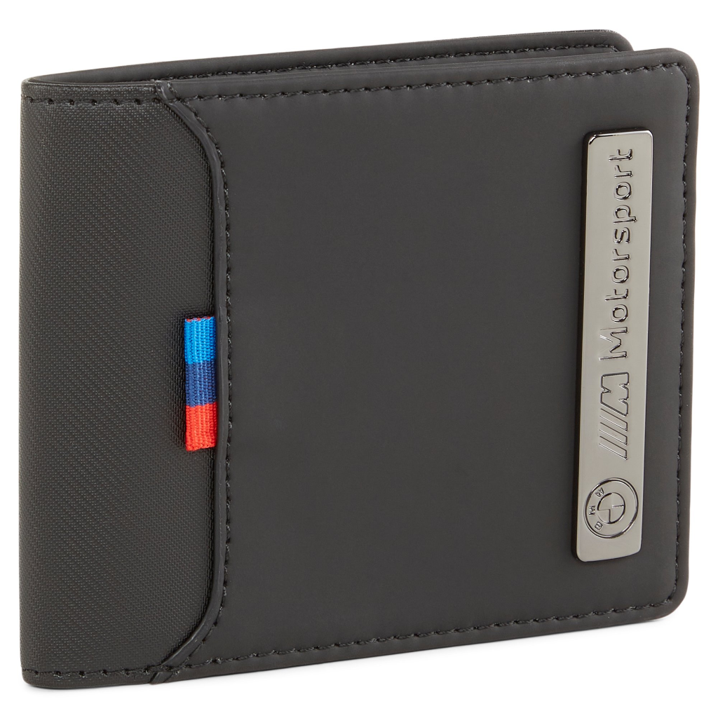 Genuine M Motorsport Wallet Black 4 Card Holders Metal Logo 80215B5D132