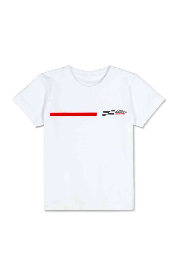 Genuine JCW Logo Childrens Kids T Shirt White Tee Top Short Sleeve Regular 