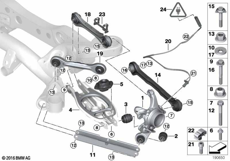 Genuine Rear ABS Wheel Speed Sensor DSC Pulse Generator