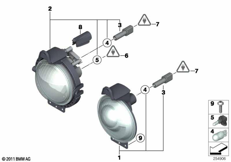 Genuine Fog Headlight Parking Light Bulb Socket Holder 63 12 8 380 205