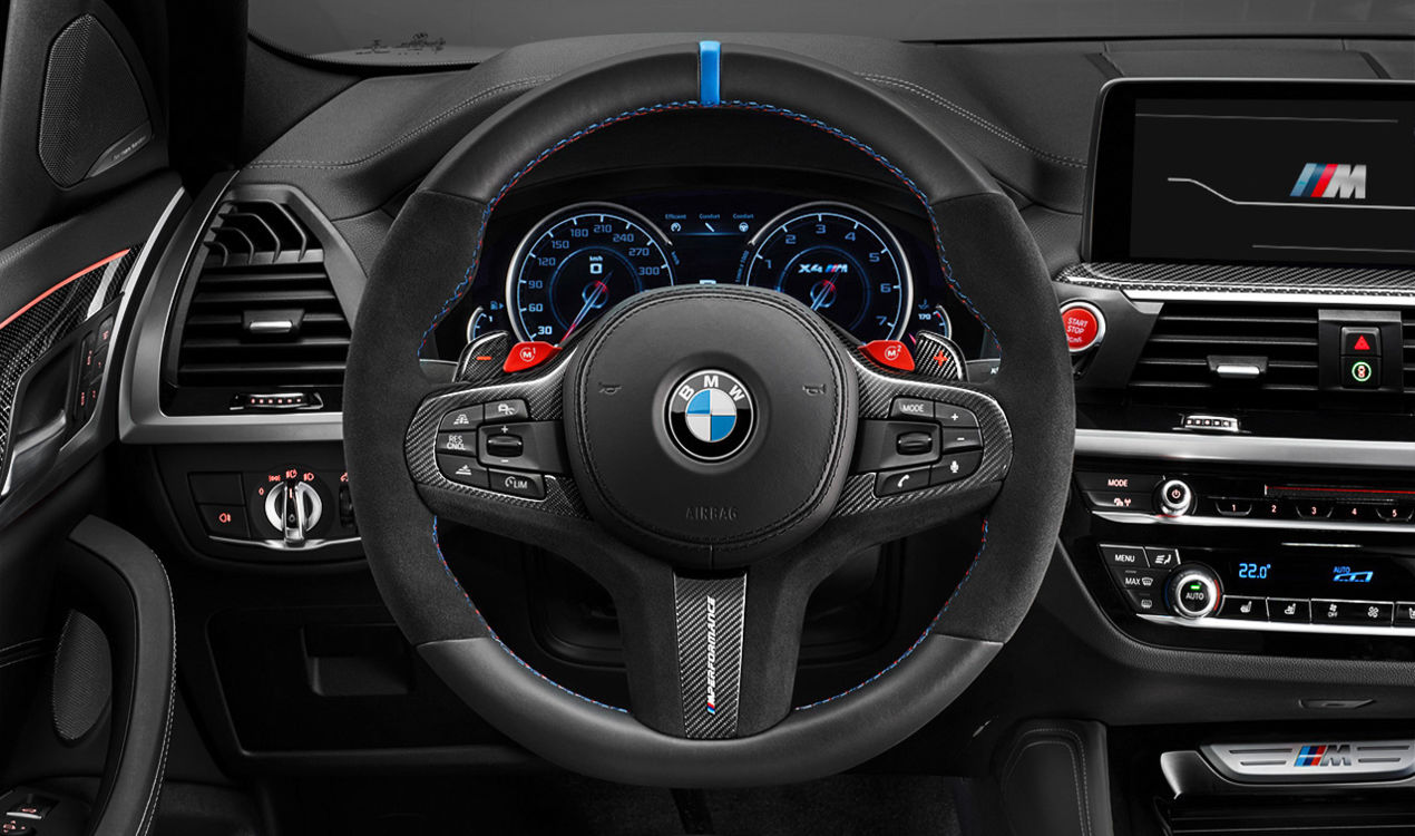 Genuine M Performance Enhanced Kit Steering Wheel Cover Paddles F92INT2 view 2