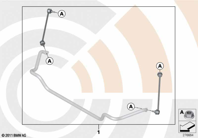 Genuine Front Anti-Roll Bar Links Stabilizer Bar view 2