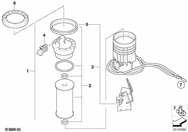 Genuine Fuel Filter Element 16 14 6 757 196 view 2