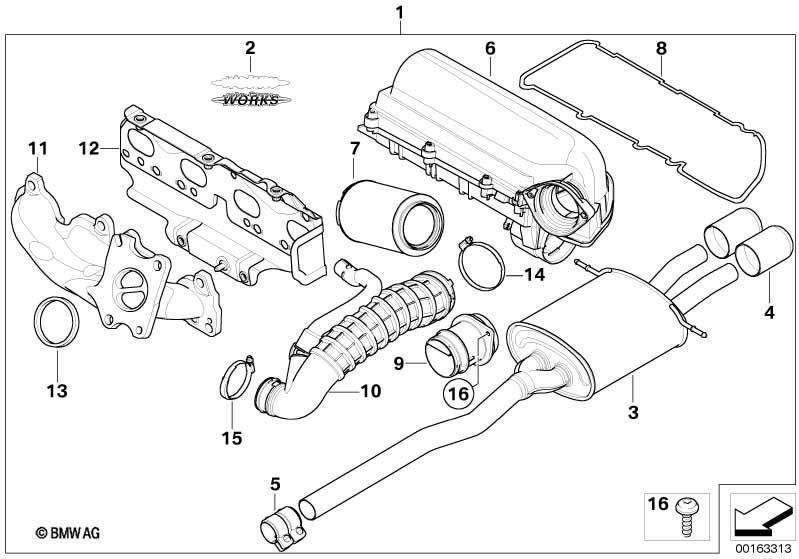 Genuine JCW Tailpipe Trim Chrome 18 30 2 151 408 view 2