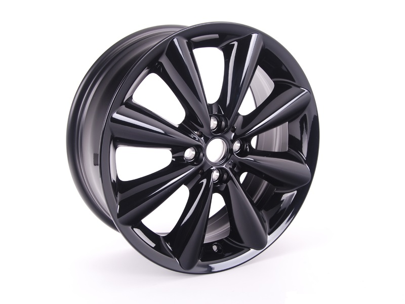 Genuine 17" 8-Spoke Conical Light Alloy Rim LA Wheel - Black 36 11 6 791 931 view 2