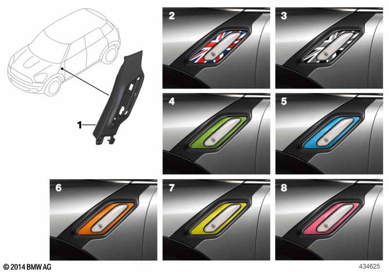 Genuine Side Indicator Scuttle Trim Mounting Kit/Set 51 13 2 208 400 view 2