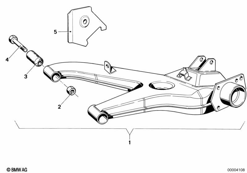 Genuine Rear Axle Carrier Rubber Mount Bushing Eccentric 33 32 9 058 822 view 2