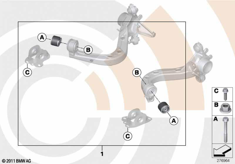 Genuine Repair Kit For Trailing Arm view 2