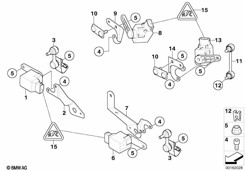 Genuine Aim Control Air Spring Level Sensor 37 14 6 754 921 view 2