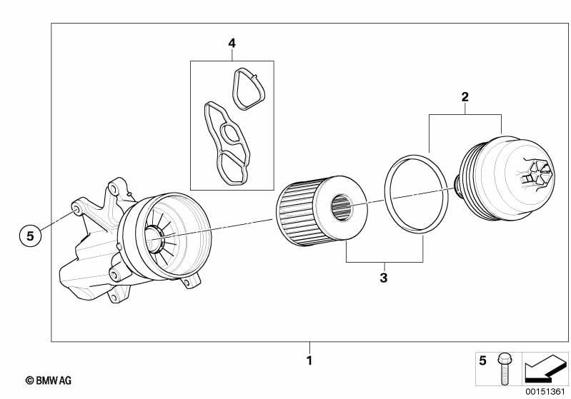 Genuine Lubrication Oil Filter Heat Exchanger Gasket Seal Set 11 42 8 643 758 view 2