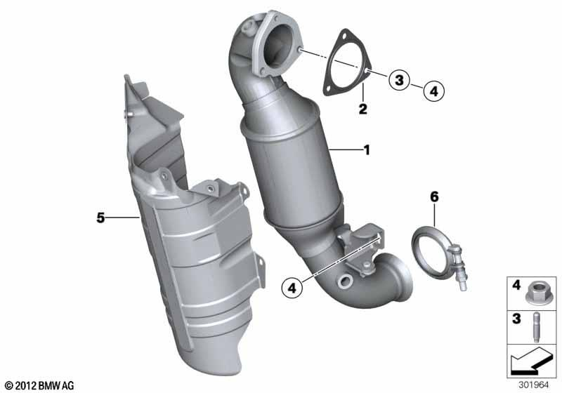 Genuine Exhaust Catalytic Converter Stud Bolt M8x31 18 30 7 598 251 view 2