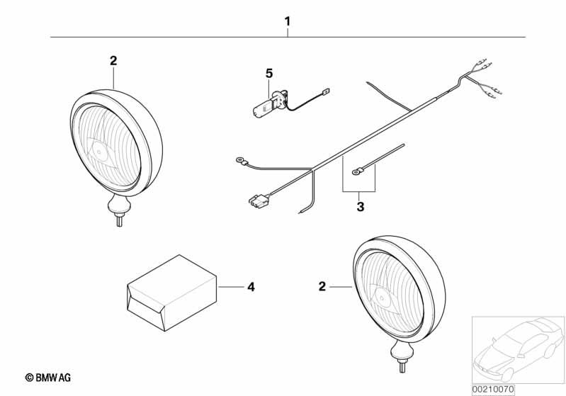 Genuine Headlight Retrofit Kit Installing Set / Mounting Parts 63 12 0 137 304 view 2