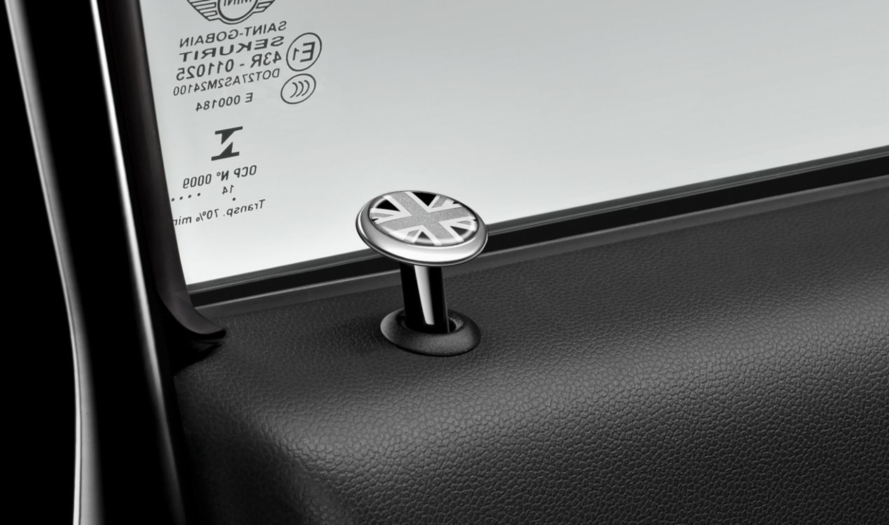 Genuine Clubman Black Jack Style Pack - Mirror Covers + Door Lock Caps view 2