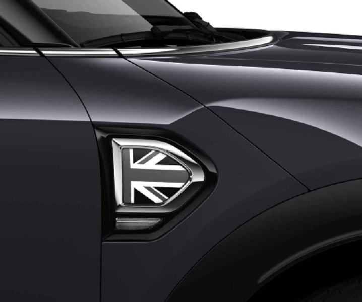 Genuine Countryman Black Jack Style Pack Scuttle & Right Left Mirror Cover view 2