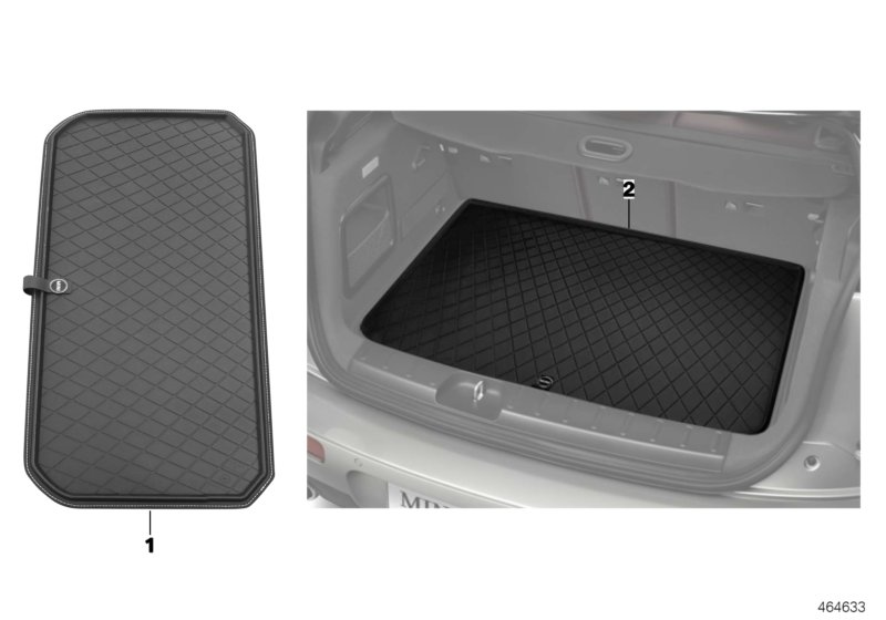 Genuine Convertible Protect Pack - Floor Mats + Trunk Luggage Mat view 2