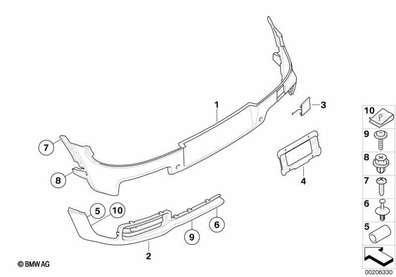Genuine JCW Rear Bottom Left Bumper Trim Cover 51 12 2 156 721 view 2