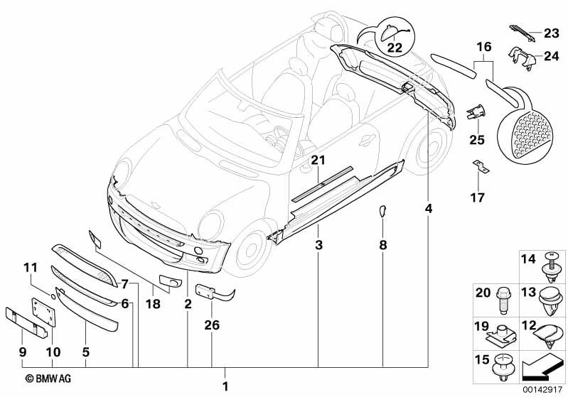 Genuine Rear Cover Bracket For Rear Bumper 51 12 0 152 925 view 2
