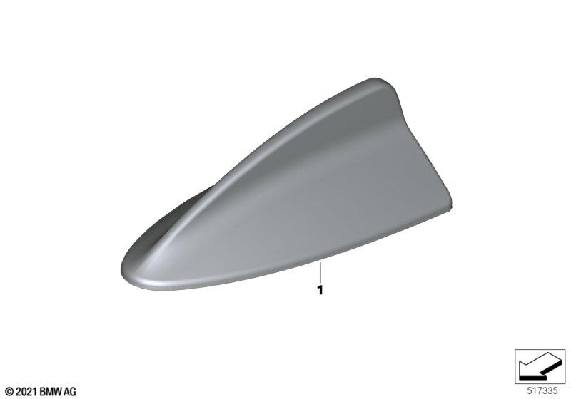 Genuine Antenna Aerial Cover Cap Aramide M Performance 65 20 5 A59 AB3 view 2
