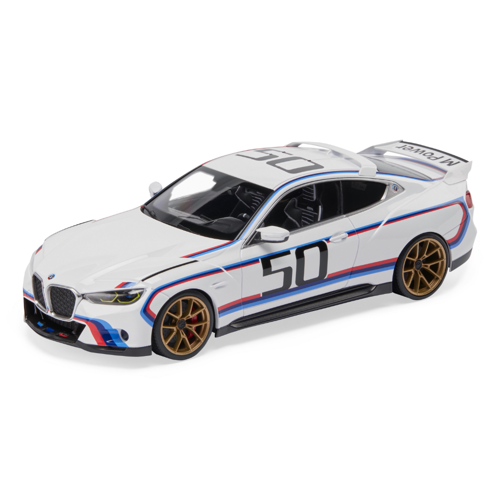 Genuine Car Model Miniature CSL BJ 2022 White      1:18 view 2