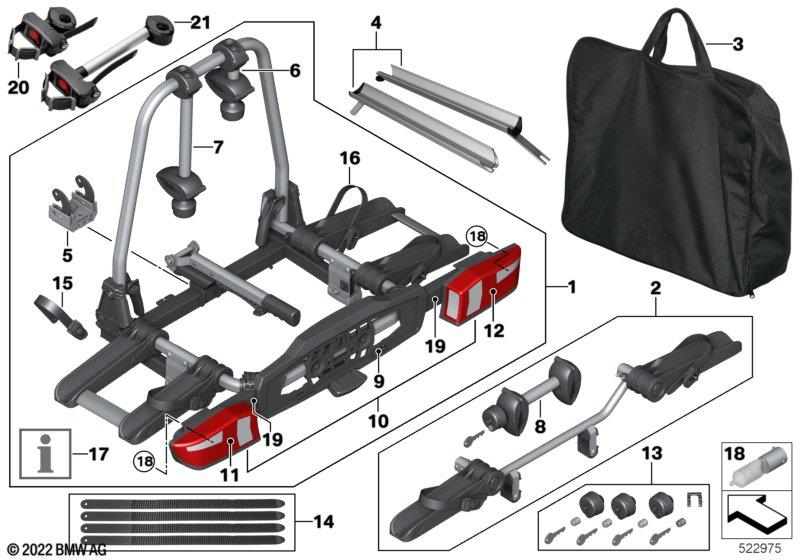 Genuine Rear Bike Carrier Transport Case Bag Black Pro Pro 2.0 82 72 2 289 653 view 2