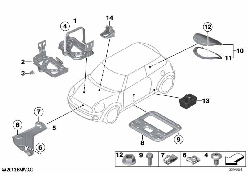 Genuine Bodywork Cover Bottom Side Splash Engine Undertray 51 75 2 755 449 view 2