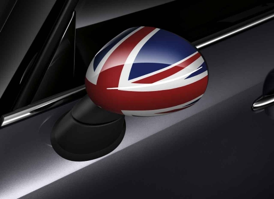 Genuine Clubman Union Jack Style Pack - Scuttle & Mirror + Lock Caps view 2