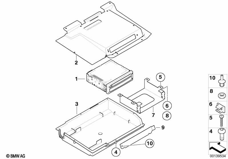 Genuine CD Unit Player Flap Cover 65 90 6 918 479 view 2