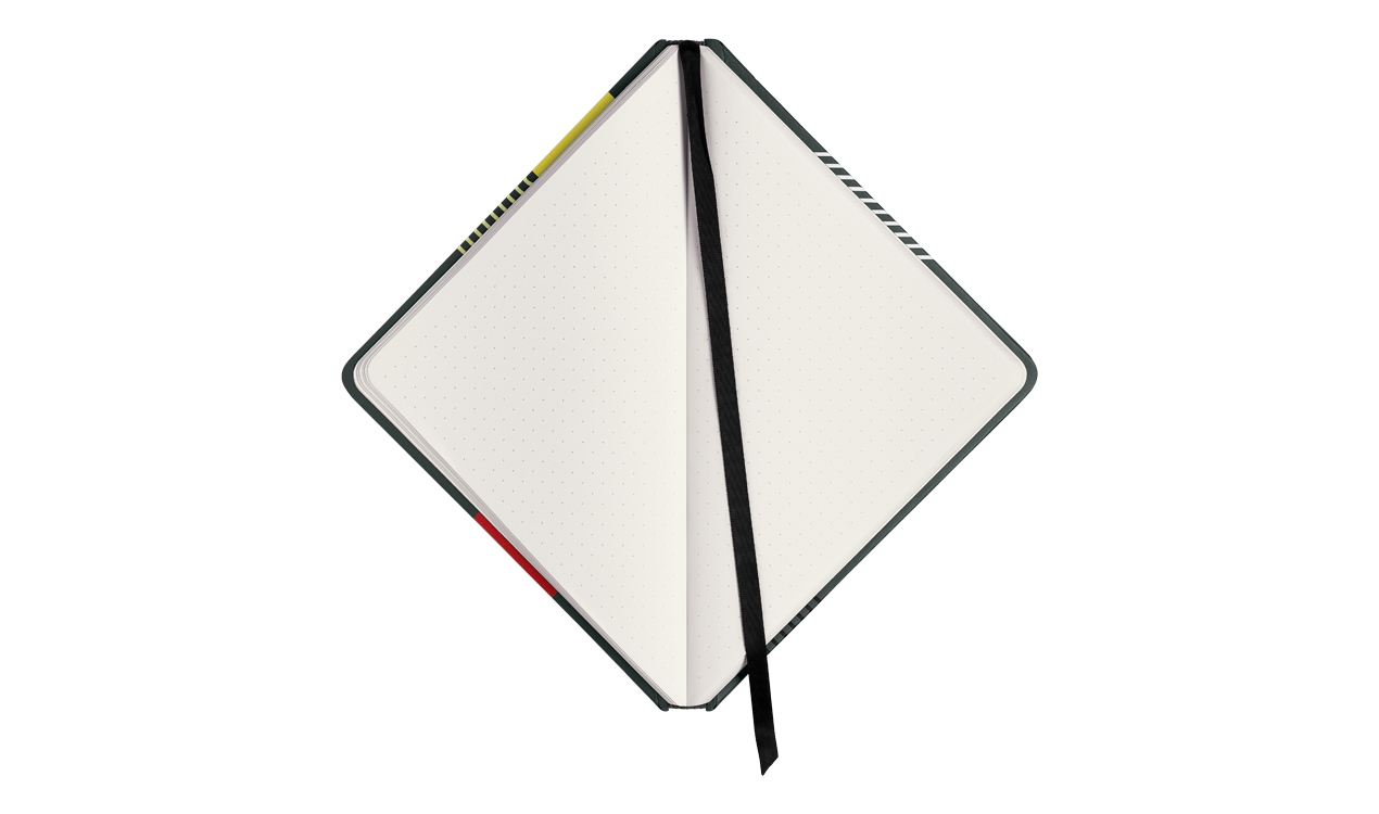 MINI Genuine Notebook Graphic Triangle Sage Multicoloured Bookmark Stone Paper 80 24 5 A51 703 view 2