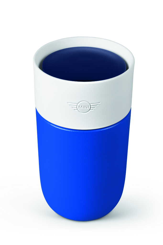 Genuine Travel Mug Colour Block 300ml Blazing Blue White Indigo Insulated 80 28 5 B32 105 view 2