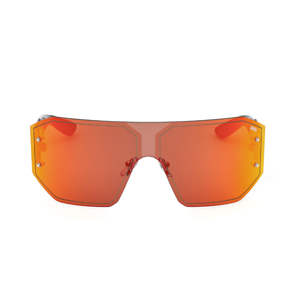 Genuine Sunglasses Mask Coloured Lasered Lenses Black/Mirrored Red/Orange 80 25 5 B30 8B9 view 2