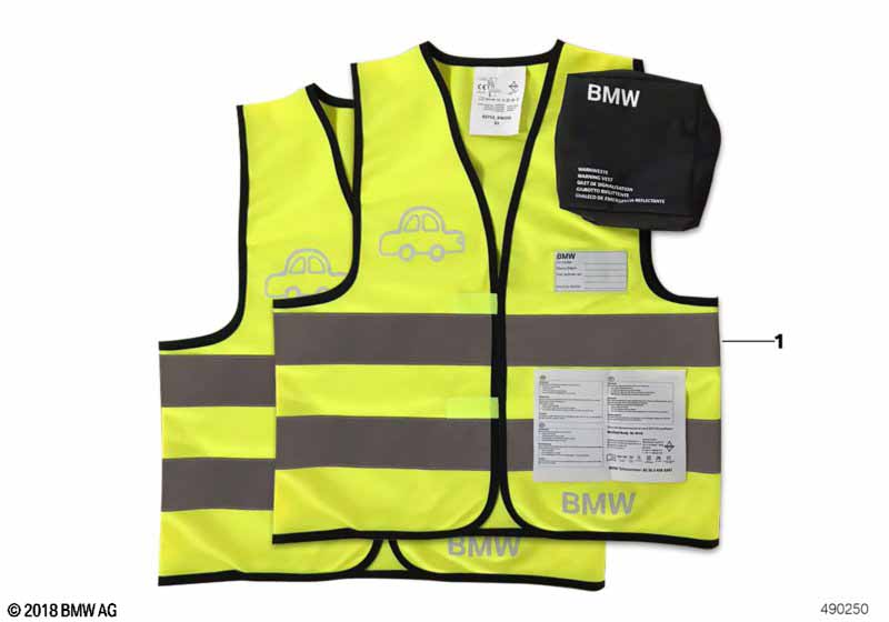 Genuine Childrens Kids Reflective Safety Vest 2 Pieces 82262458247 view 2