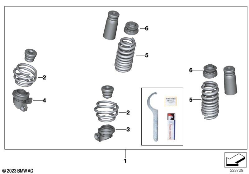 Genuine M Performance Sports Suspension Retrofit Kit Fits G87 31305A2D979 view 2