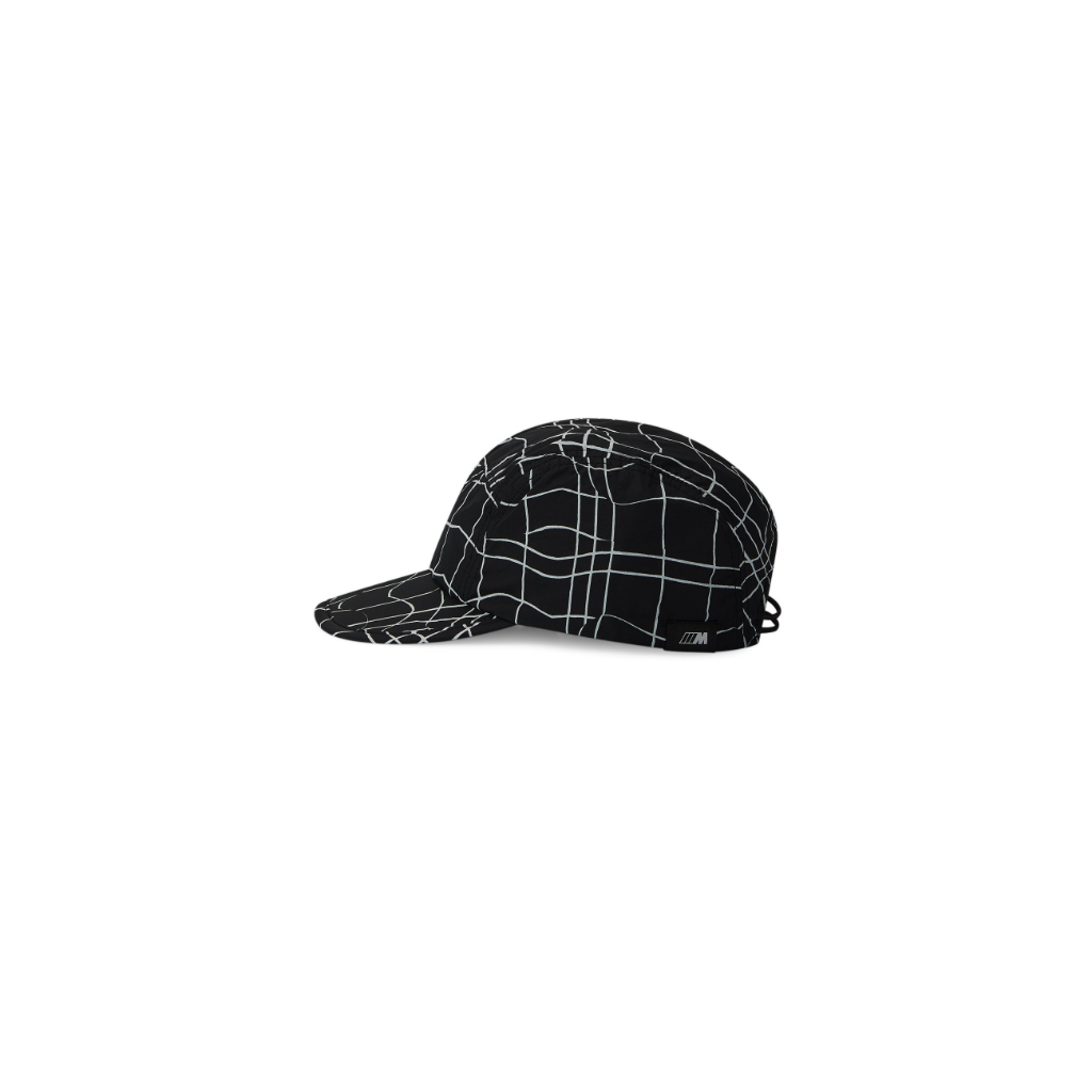 Genuine M Mens Baseball Cap Hat Black Nylon  Panel Fit Cord Strap Adjuster view 2