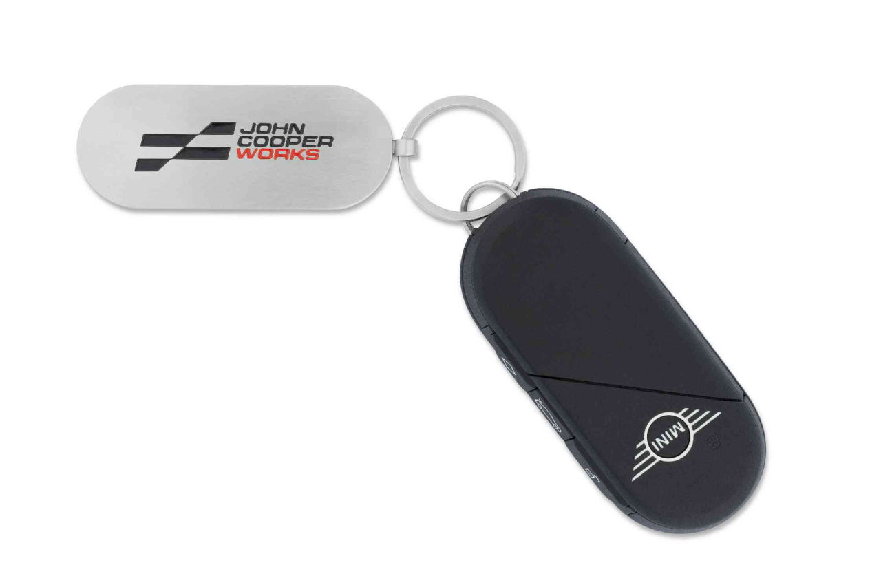 Genuine JCW Logo Keyring Silver Stainless Steel Brushed 80275B54F34 view 2