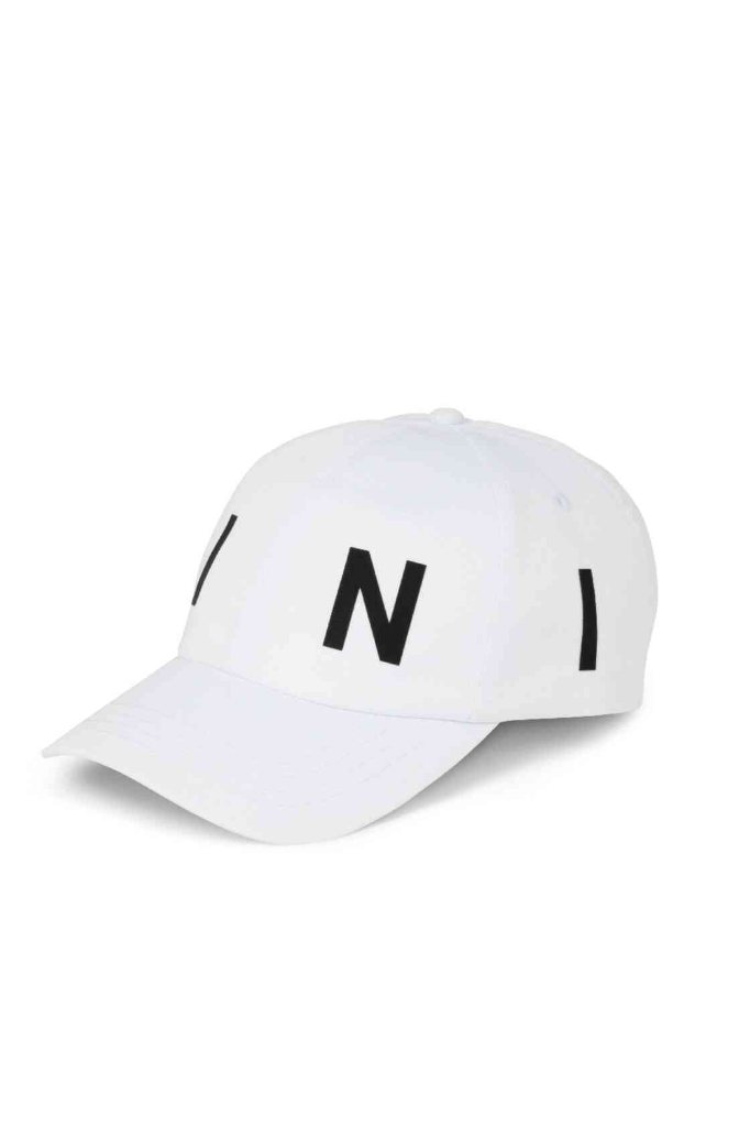 Genuine Wordmark Baseball Cap White Hat  Panel Fabric Adjuster view 2