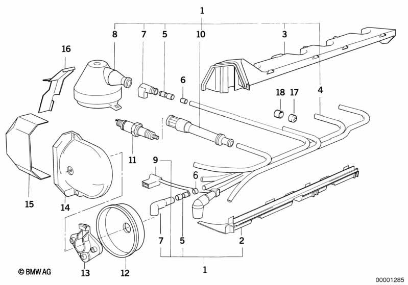 Genuine High Power Spark Plug 12 12 0 037 607 view 3