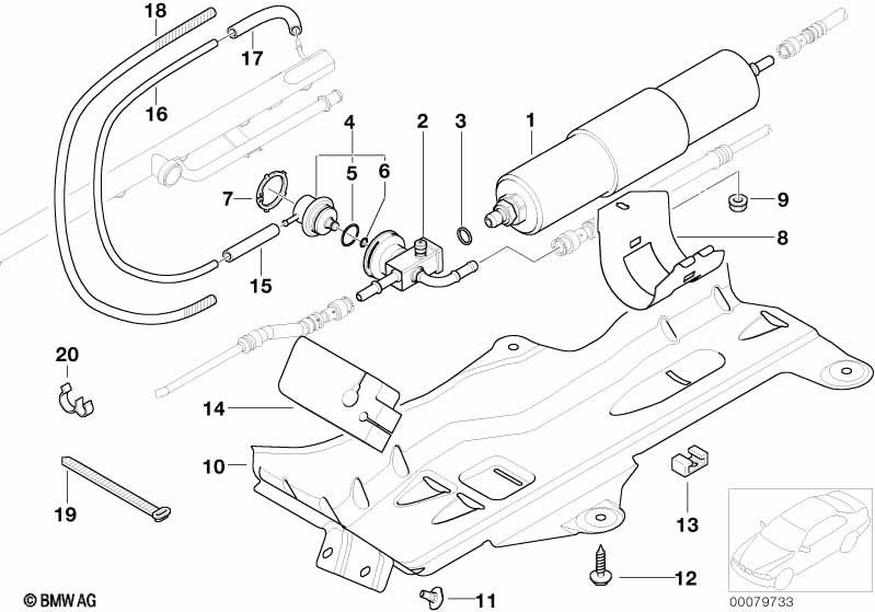 Genuine Fuel Filter 13 32 7 831 089 view 3