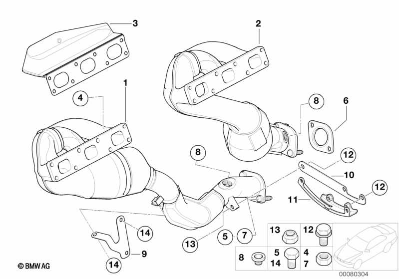 Genuine Exhaust Manifold Flat Gasket view 3
