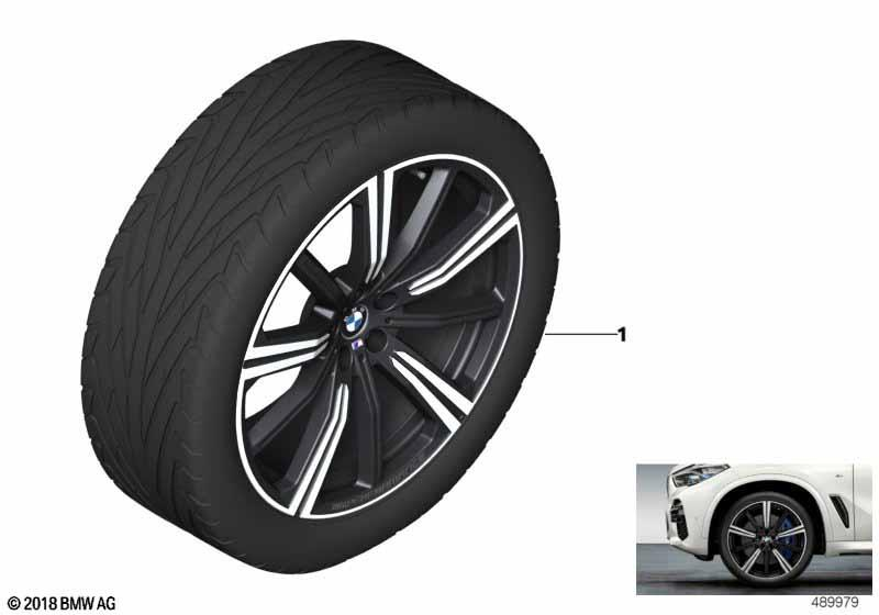 Genuine RDC Wheel & Tyre Set Summer Black M Performance 36 11 2 459 599 view 3