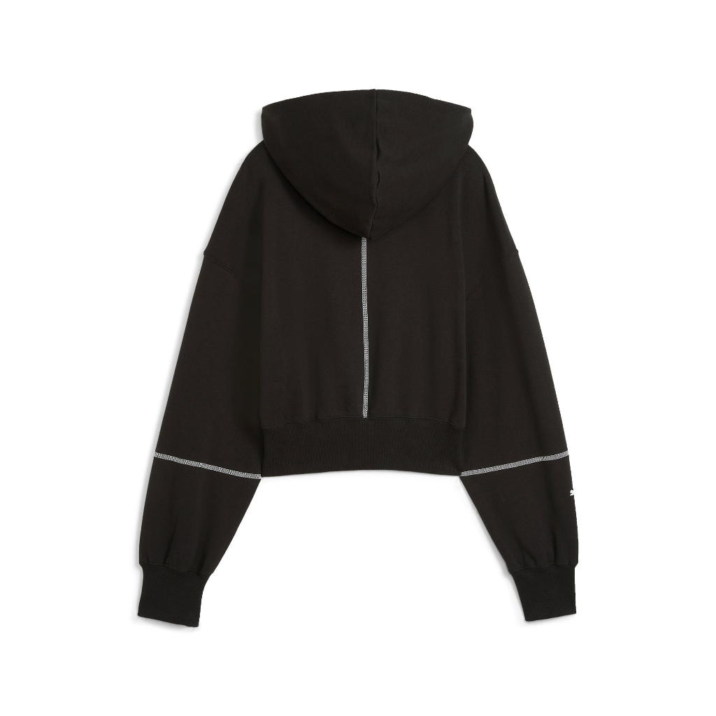Genuine M Motorsport Womens Ladies Sweat Jacket Black Hooded Sweatshirt view 2