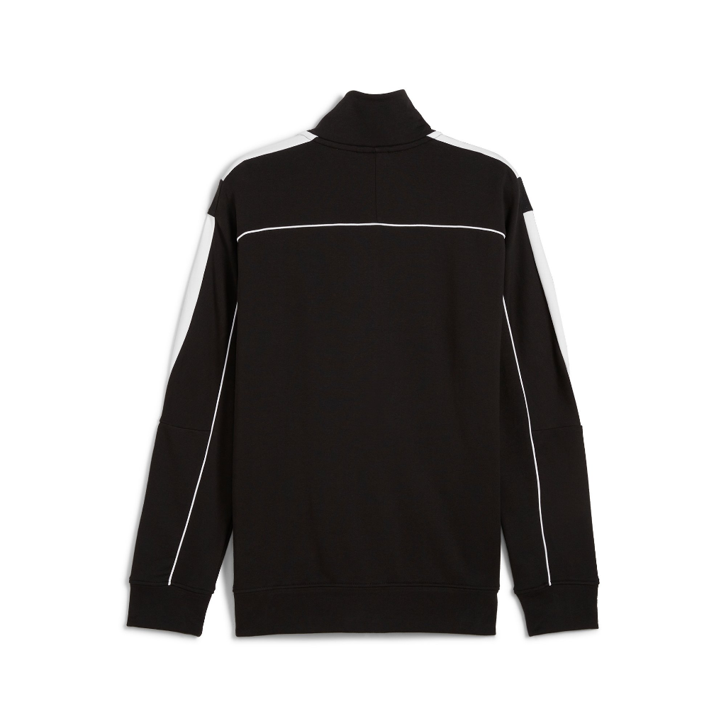 Genuine M Motorsport Mens Track Jacket Black Cotton Colour Blocked Detail view 2