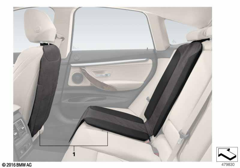 Genuine Backrest Cover And Child Seat Underlay Restraint Base view 2