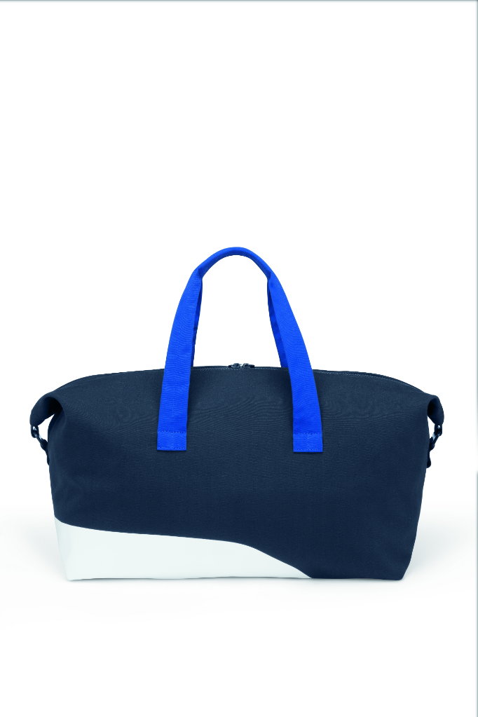 Genuine Duffle Bag Car Face Detail Indigo White Blazing Blue Zip Pocket  80 22 5 B32 0D2 view 2