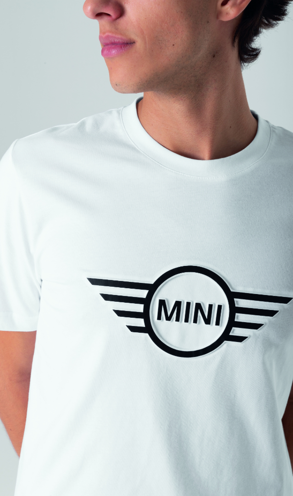 Genuine Mens T Shirt Tee Top Wing Logo Embossed Cotton White Black view 2
