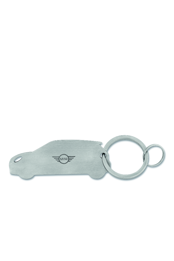 Genuine Keyring Cooper Silver Stainless Steel Car Key Ring Accessory 80 27 5 B32 0E8 view 2