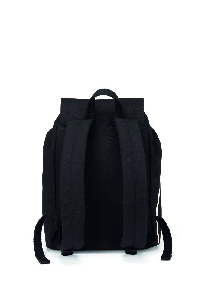 Genuine Backpack Bag Outline Print Black White Zip Open Pocket Travel 80 22 5 B32 0C4 view 2